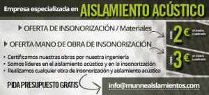 Comprar Aislamiento acústico